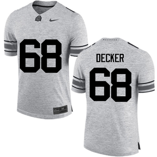 Ohio State Buckeyes #68 Taylor Decker College Football Jerseys Game-Gray